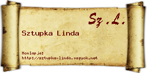 Sztupka Linda névjegykártya
